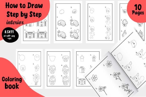 Step-by-Step Drawing Templates & Print-Ready Files