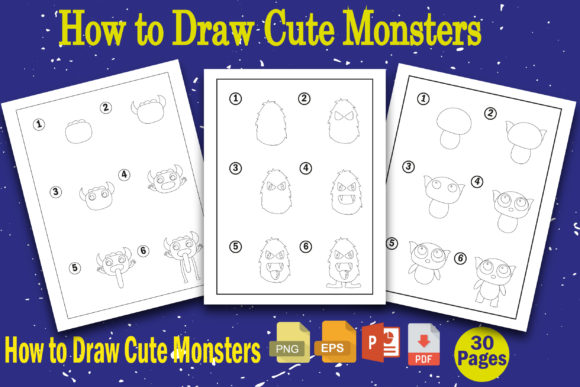 Cute Monsters Drawing Guide