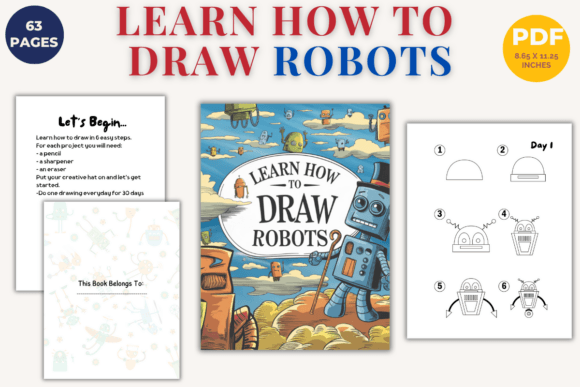 Step-by-Step Robot Drawing Guide