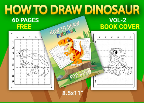 Dinosaur Drawing Bundle — AI Source, PNG/JPG, Print-Ready PDF