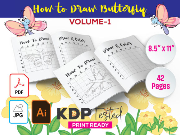 Step-by-Step Butterfly Drawing and Coloring Guide
