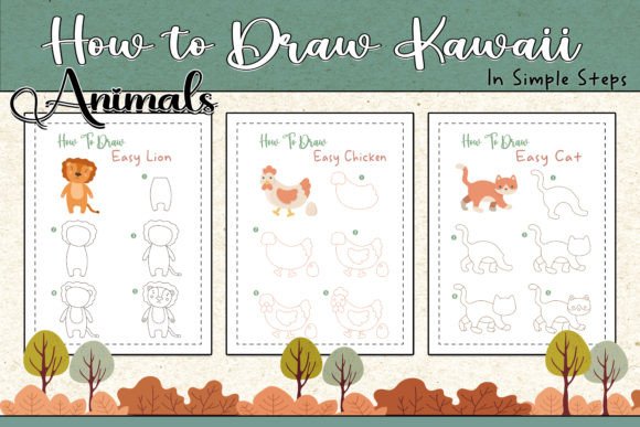 Simple Steps to Draw Kawaii Animals