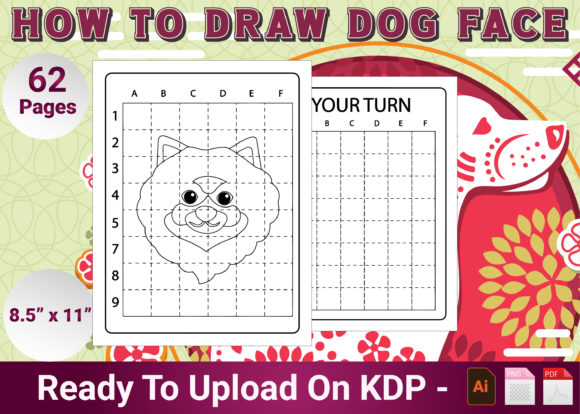 Dog Face Drawing Activity Book