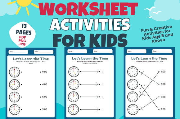 Telling Time Practice Worksheets