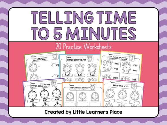 Telling Time: Nearest 5-Minute Practice