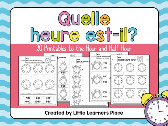 Telling Time: Hour and Half-Hour Practice