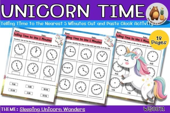 5-Minute Interval Clock Cut & Paste Activity