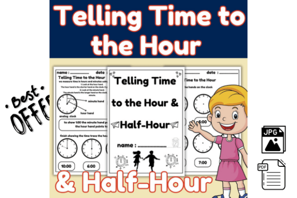 Hour and Half-Hour Time Practice Activities