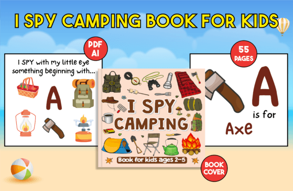 I Spy Camping Adventure: Alphabet Search & Puzzles