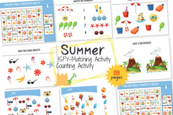 Summer I Spy Puzzle Pack