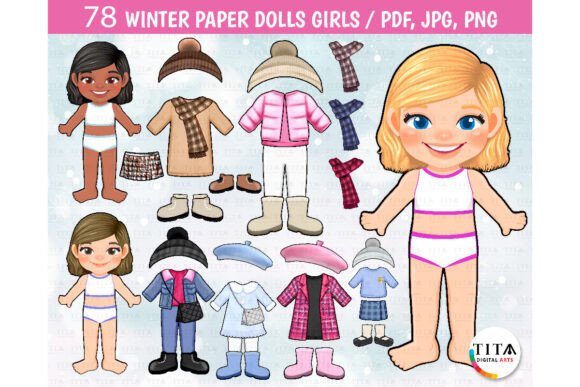Winter Paper Doll Outfits — Cozy Fall & Casual Clothes