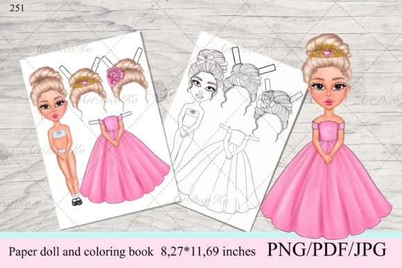 Printable Paper Doll with Cut-Out Wardrobe