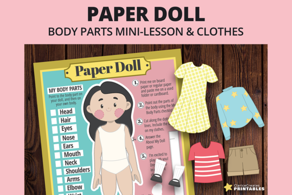 Mary Paper Doll Dress-Up Set
