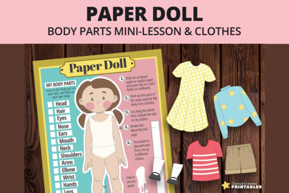 Danielle Paper Doll Playset