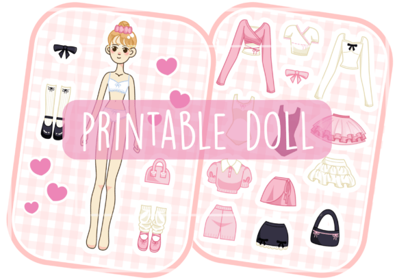 Printable Dress-Up Paper Doll Kit