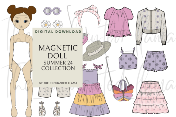 Cute Magnetic Doll Graphics Pack