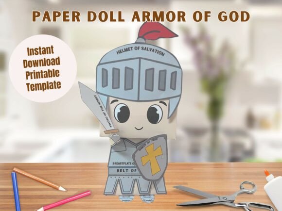 Armor of God Paper Doll Craft Printable Kit