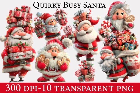 Santa Clipart for Creative Projects