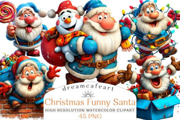 Christmas Santa Clipart Collection