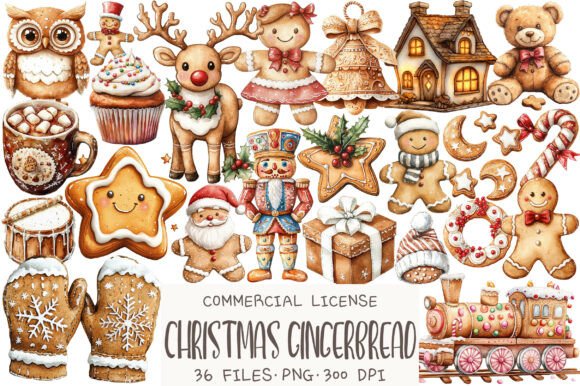 Creative Christmas Gingerbread Graphics