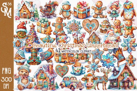 Festive Christmas Gingerbread Art