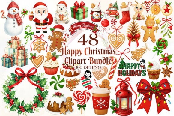 Festive Christmas Clipart Collection