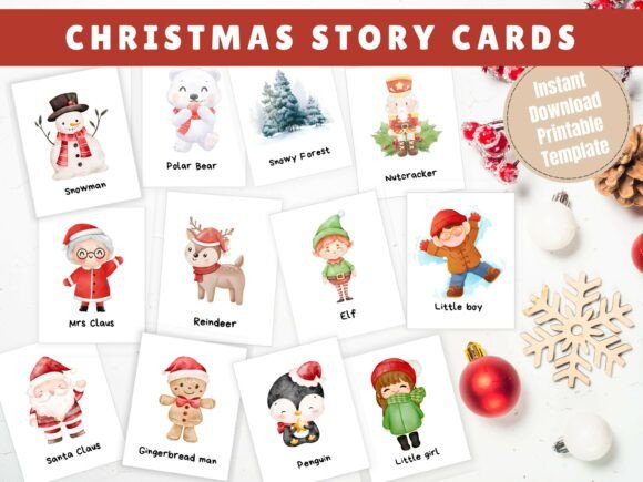 Printable Christmas Story Cards