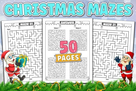 Festive Maze Puzzles Bundle