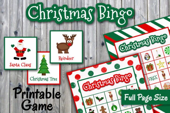 Festive Christmas Bingo Game Set