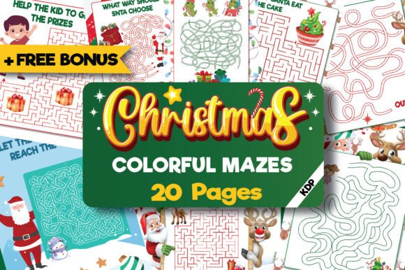 Festive Christmas Maze Adventure Book