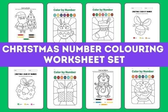Christmas Math Coloring Activities