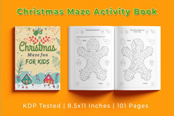 Festive Christmas Maze Puzzle Book