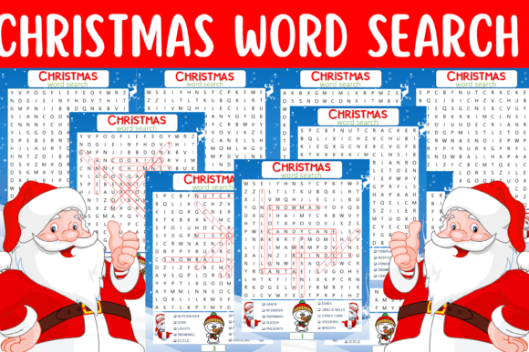 Festive Christmas Word Search for Kids
