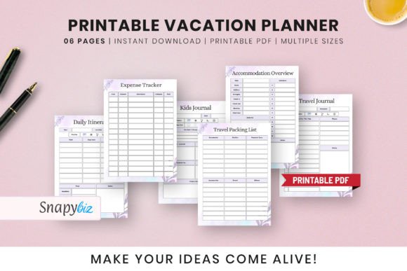 Customizable Vacation Planner Template