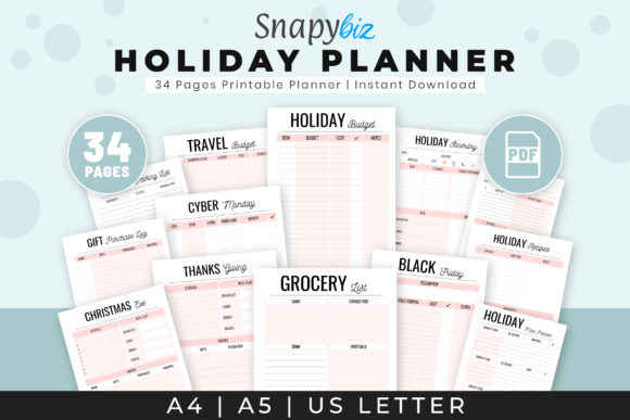 Comprehensive Holiday Planner PDF
