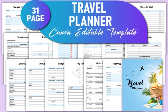 Customizable Travel Planner for KDP