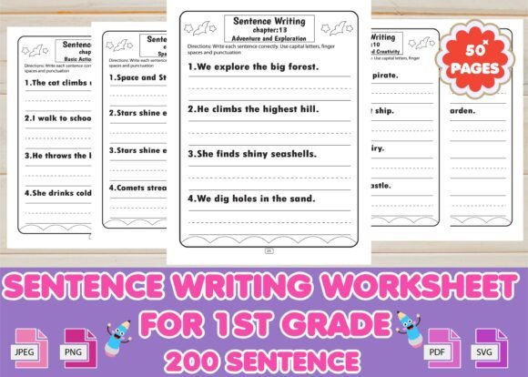 Master Activity Writing Sheets