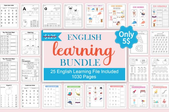 Comprehensive English Learning Worksheets Bundle