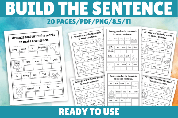 Interactive Sentence Builder Worksheets