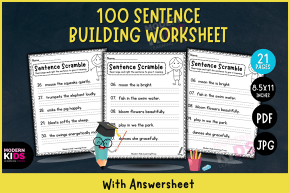 Engaging Sentence Building Worksheets