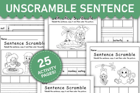 Fun Sentence Building Worksheets