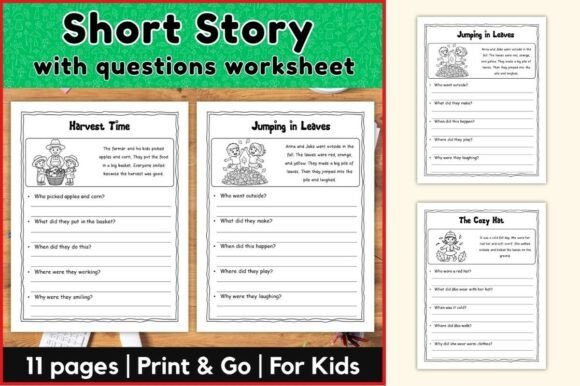 Engaging Short Story Worksheets with Questions