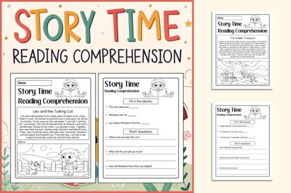 Interactive Story Time Reading Worksheets