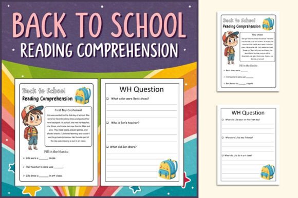 School-Themed Reading Workbook