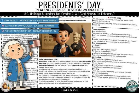 Presidents’ Day Leadership Worksheet