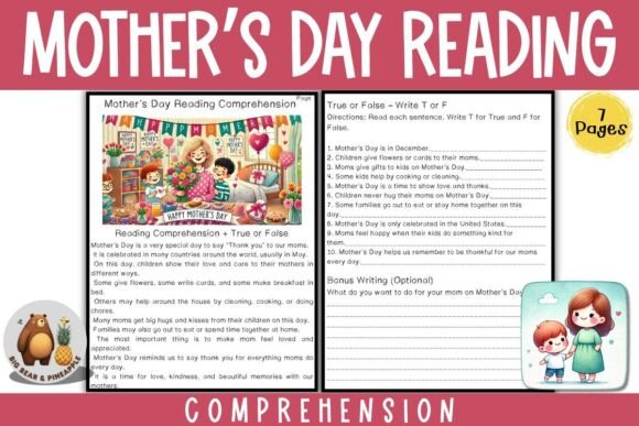 Mother’s Day Reading and Reflection Activities