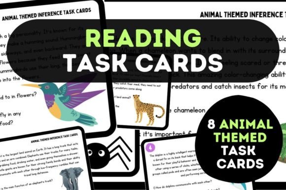 Captivating Animal-Themed Comprehension Cards