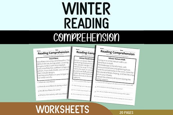 Winter-Themed Reading Enhancement Worksheets