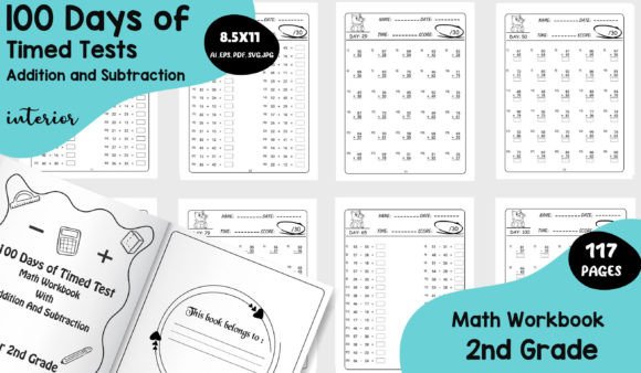 Timed Test Math Workbook