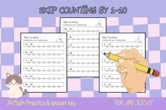 Comprehensive Math Skip Counting Worksheets